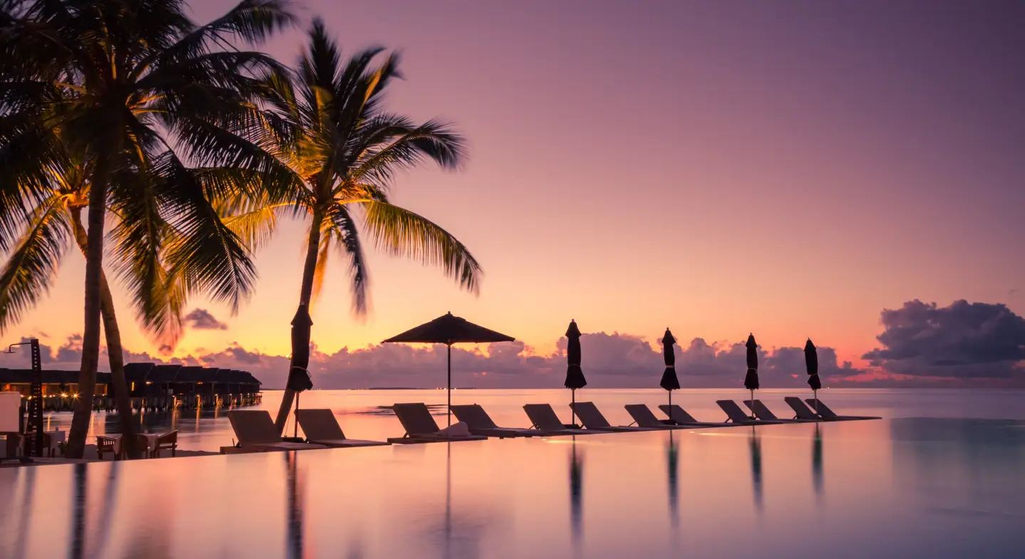 Beach front hotel